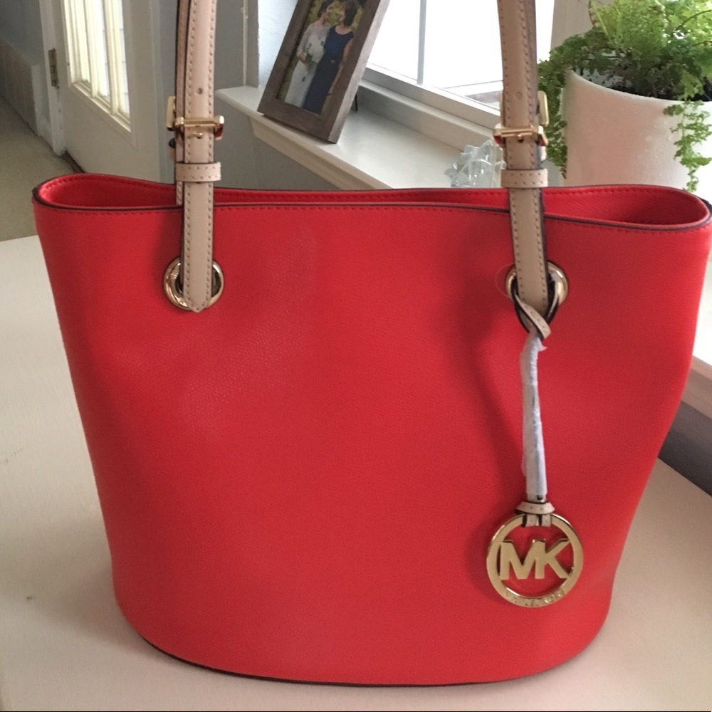 Red Michael Kors tote